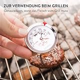 GOURMEO Premium Fleischthermometer 2-in-1 (Fleisch und Ofentemperatur) aus Edelstahl / Bratenthermometer / Grillthermometer / Ofenthermometer | mit 2 Jahren Zufriedenheitsgarantie - 2