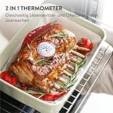 GOURMEO Premium Fleischthermometer 2-in-1 (Fleisch und Ofentemperatur) aus Edelstahl / Bratenthermometer / Grillthermometer / Ofenthermometer | mit 2 Jahren Zufriedenheitsgarantie - 3