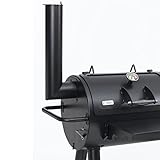 Tepro Indianapolis Massiv Smoker Holzkohle Grill Garten Terrasse BBQ Luftzufuhr regelbar schwarz - 7